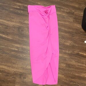 SKIMS Pink Swim Sarong